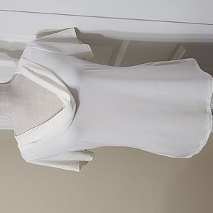 JACLYN SMITH BEAUTIFUL IVORY COWL NECK TOP SZ S New With Tag